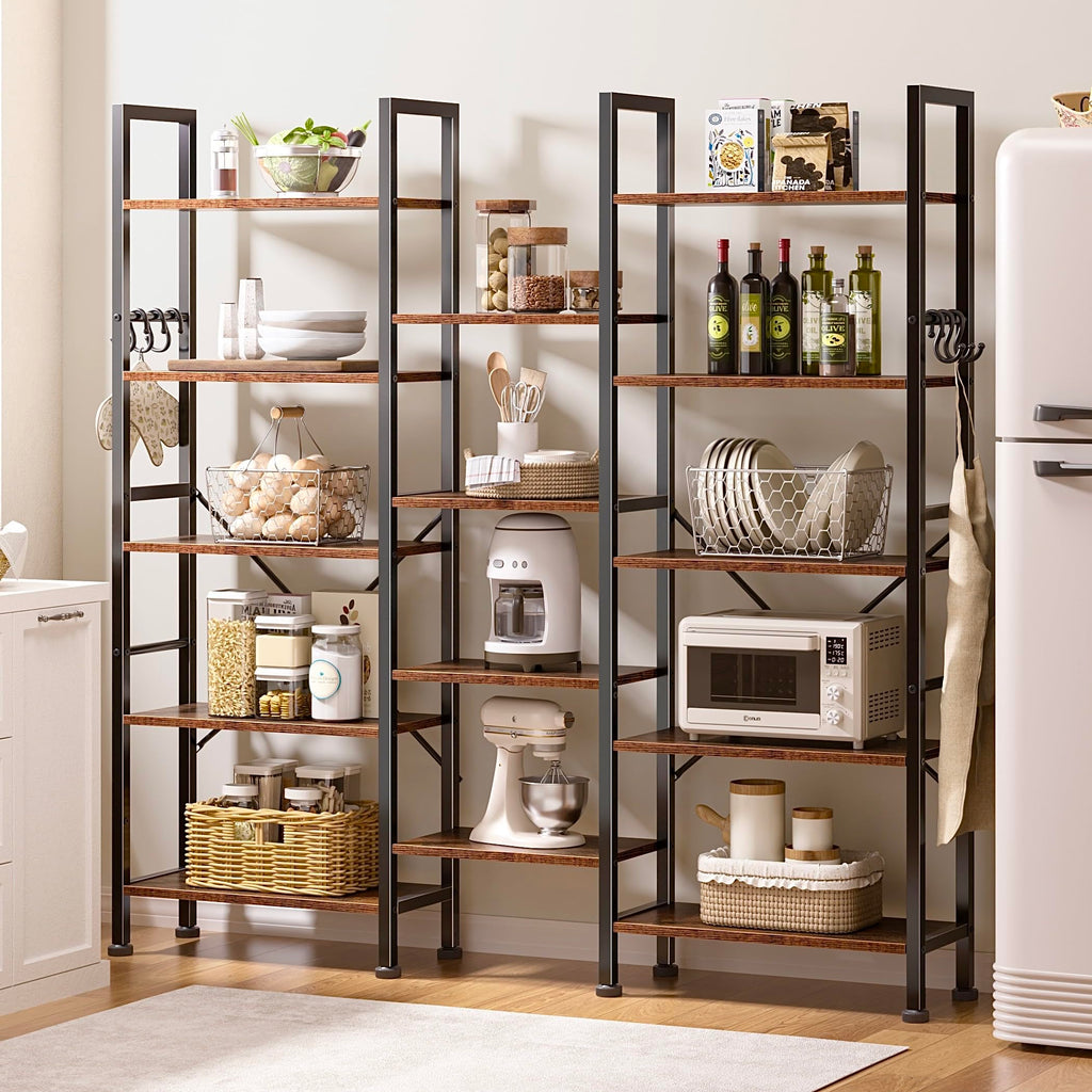 5 Tier Bookshelf with 14 Display Shelves U9405