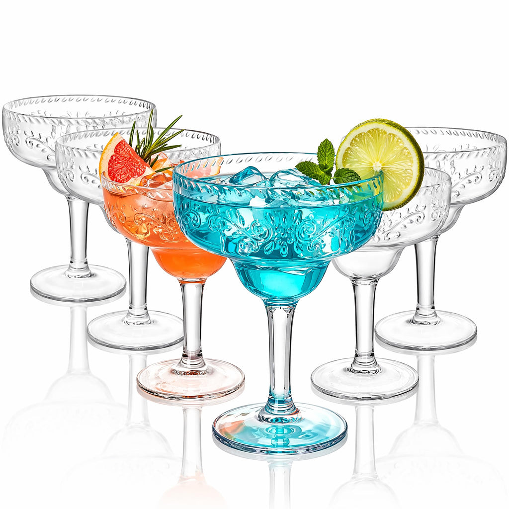 6 Pack 16oz Clear Acrylic Margarita Glasses R672