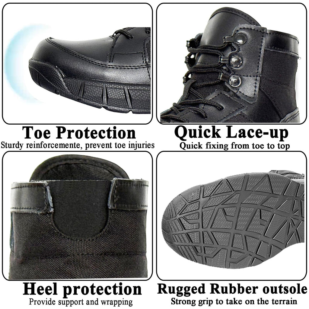 6 Inch Lightweight Tactical Combat Boots Coyote Military Hiking Shoes E109113