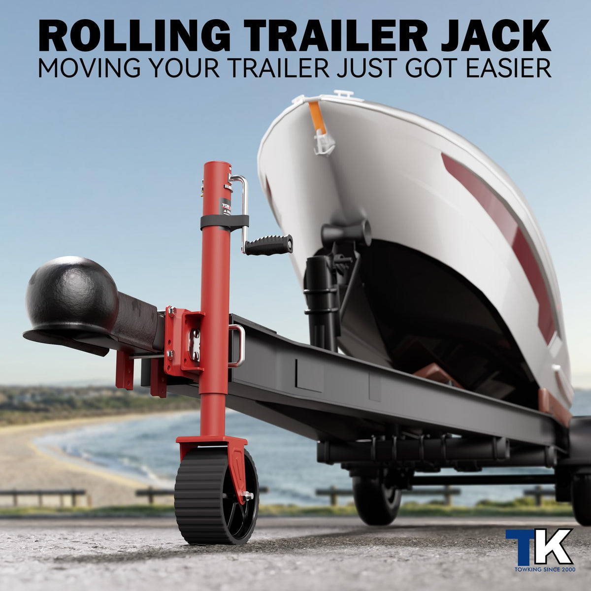 2000 lbs Swivel Trailer Jack with 8" Wheel A521683