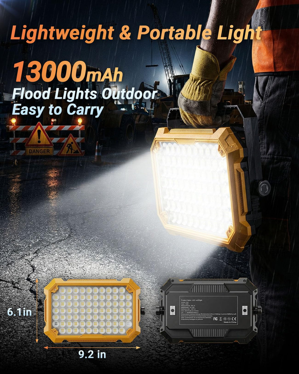 Rechargeable Magnetic LED Work Light K59886