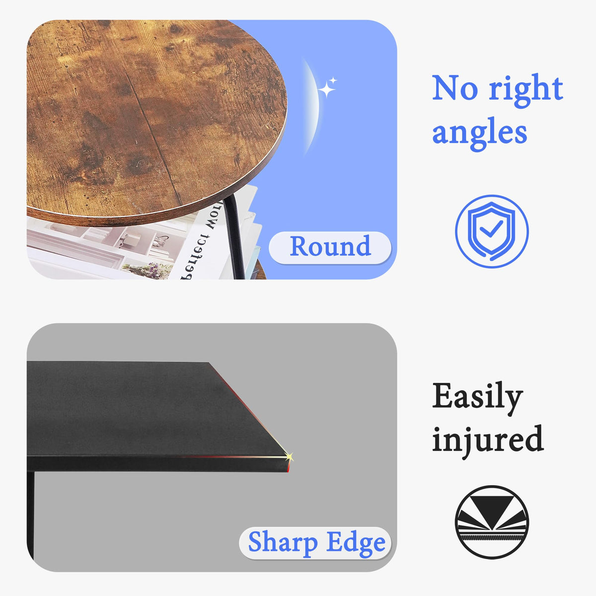 Round 3-Tier Wood Coffee Table A227537