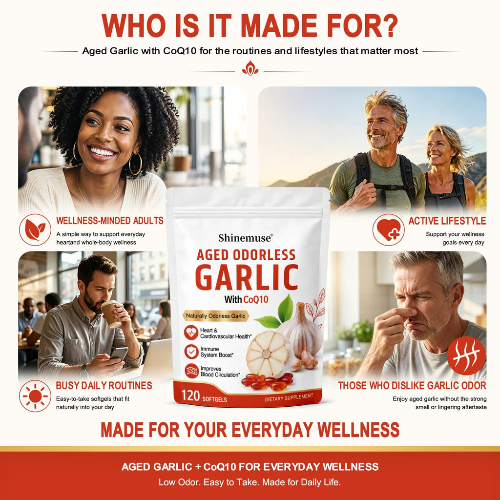 Aged Garlic Extract Softgels 1200mg with CoQ10 H57347