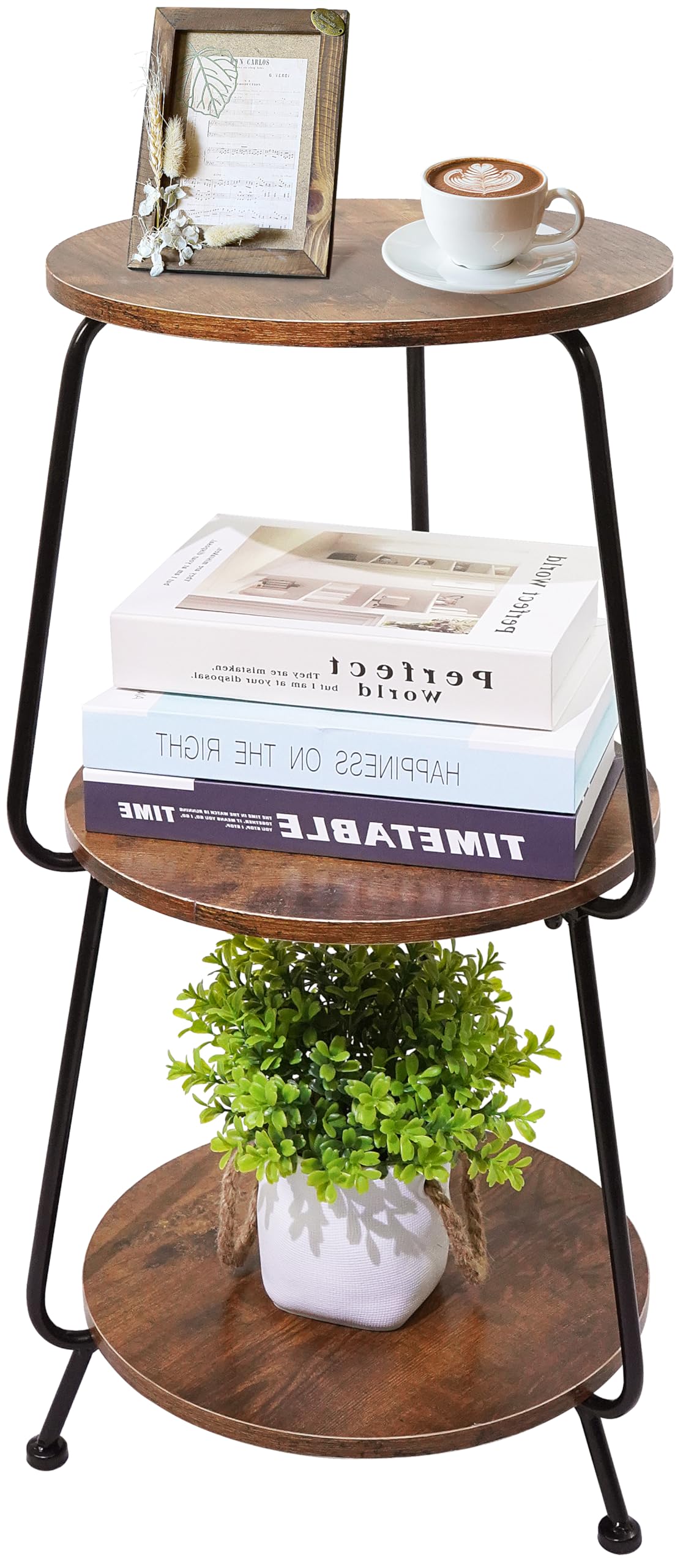 Round 3-Tier Wood Coffee Table A227537