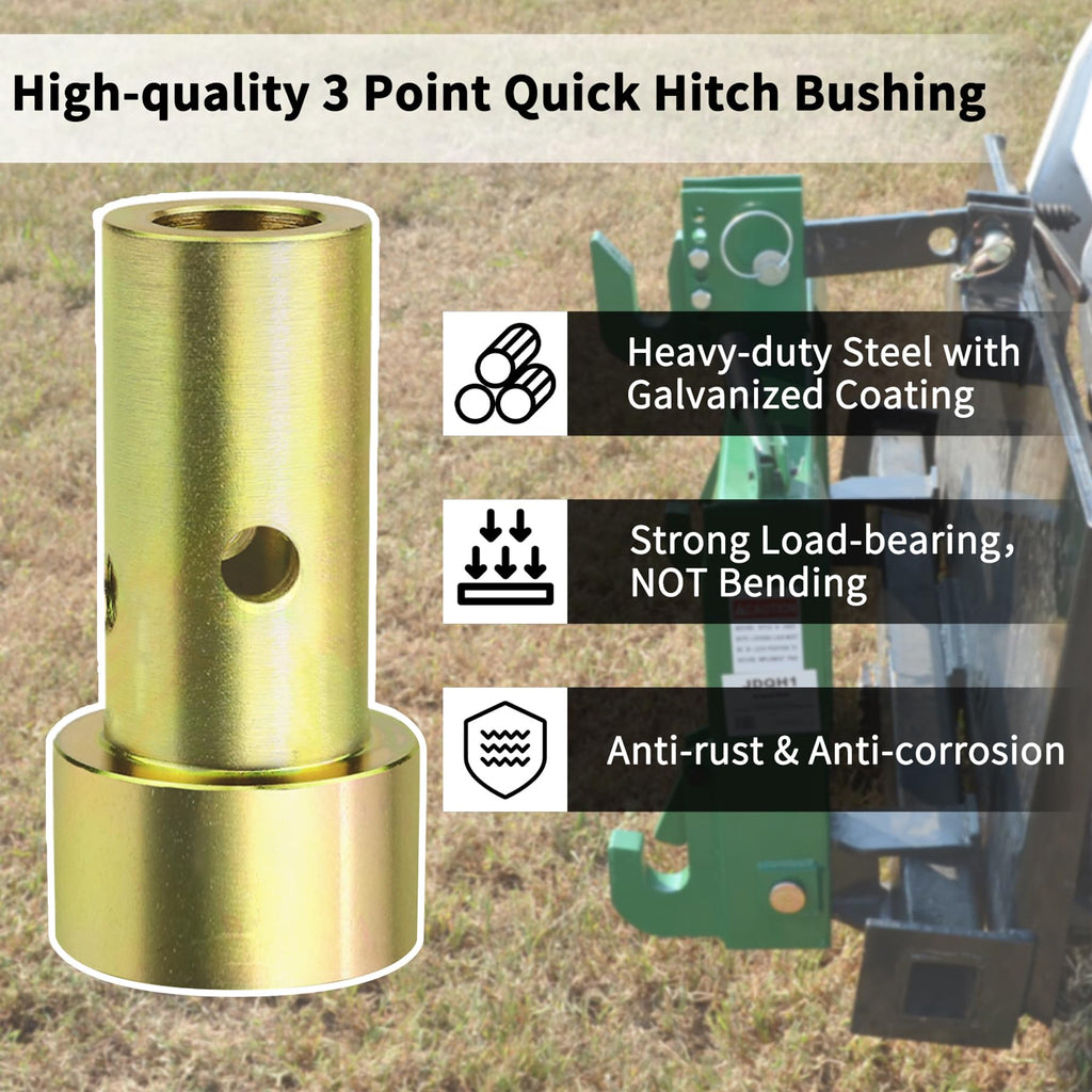 Quick Hitch Adapter Bushing Set with Top Link Bushings, 2 Pair, Gold R419348