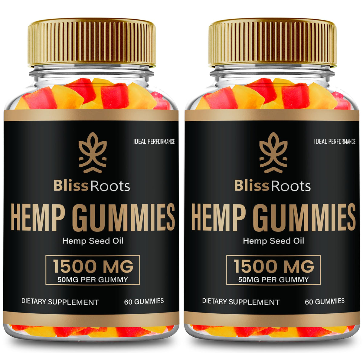 Hemp Gummies with Hemp Seeds Organic Extract 2 Pack E2561