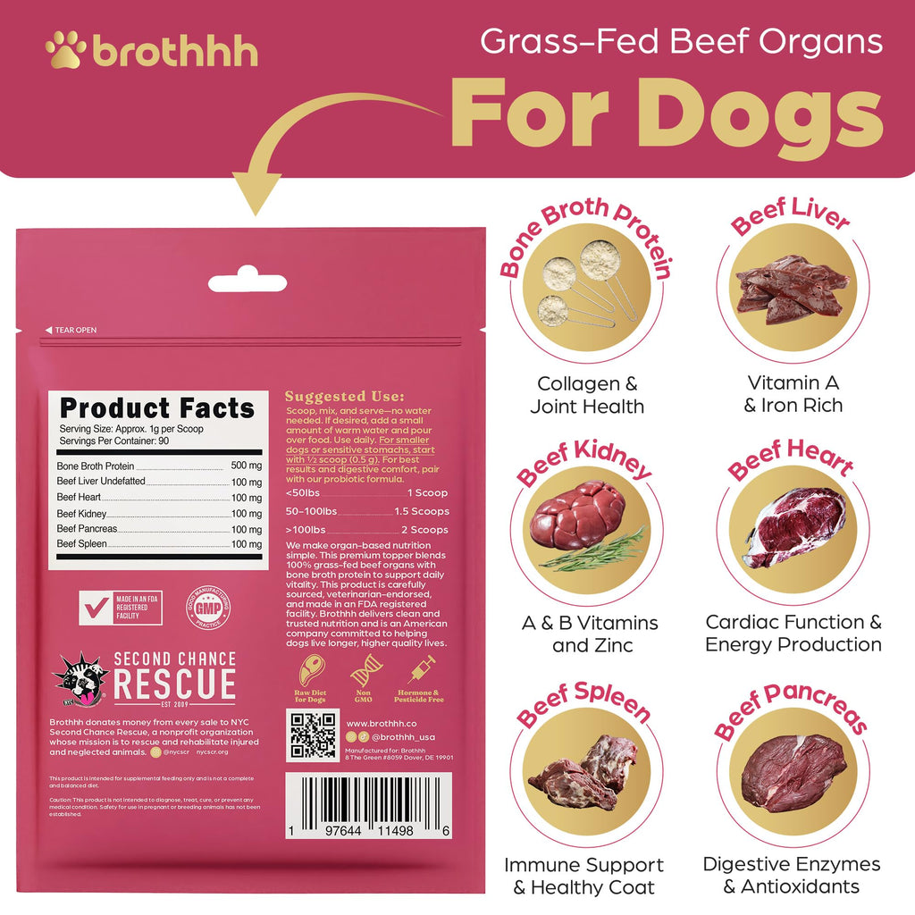 Beef Organ Bone Broth Meal Topper for Dogs R77078