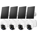 2K Solar Security Cameras Wireless Outdoor 4-Pack X424