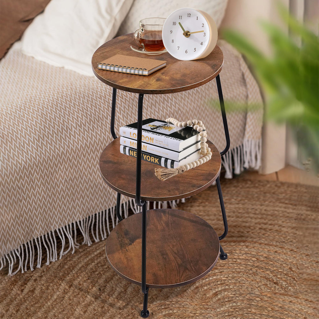 Round 3-Tier Wood Coffee Table A227537