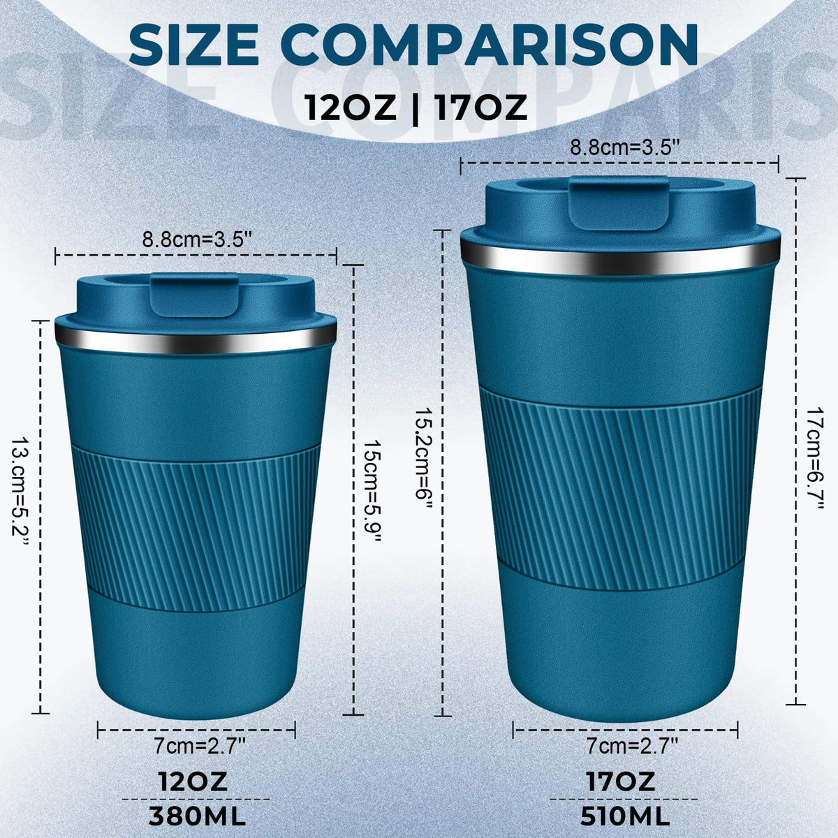17 oz Stainless Steel Insulated Coffee Tumbler F21294