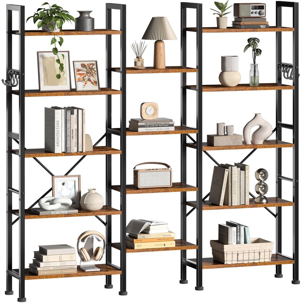 5 Tier Bookshelf with 14 Display Shelves U9405