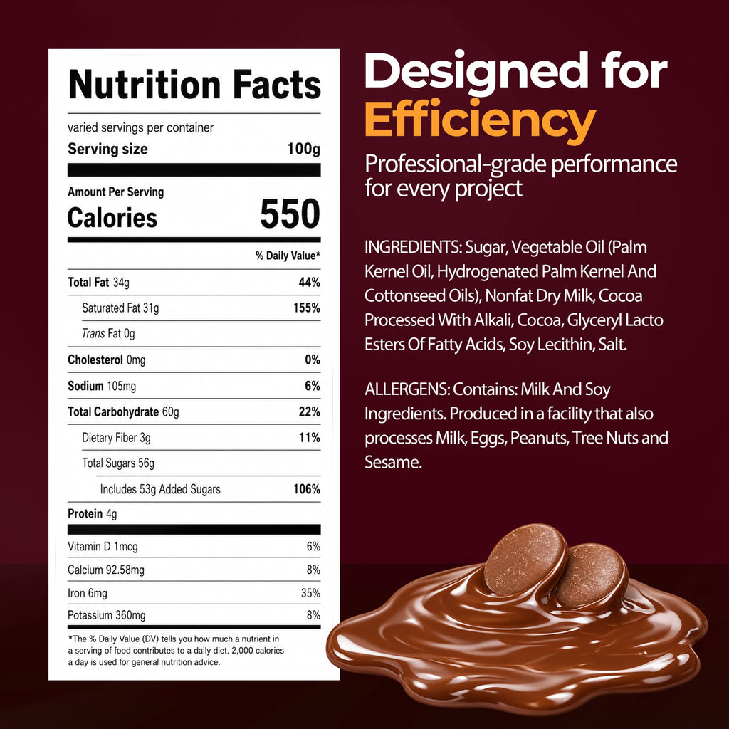 Milk Chocolate Melting Wafers 5lb V507