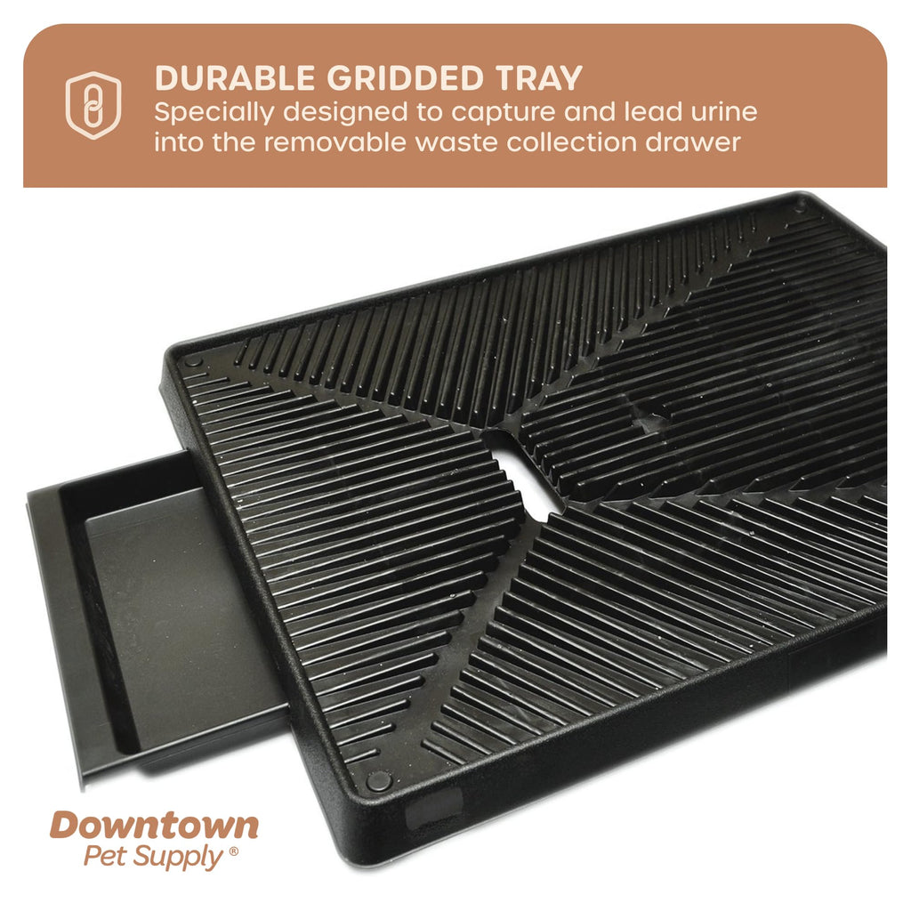 Dog Grass Pad with Tray 20 x 25 with Drawer L243