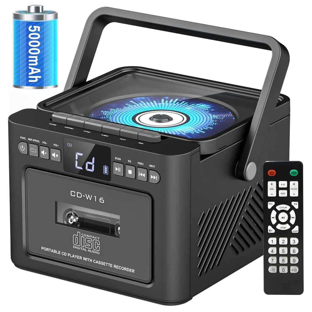 Boombox Cassette CD Player Combo with Bluetooth Q4612