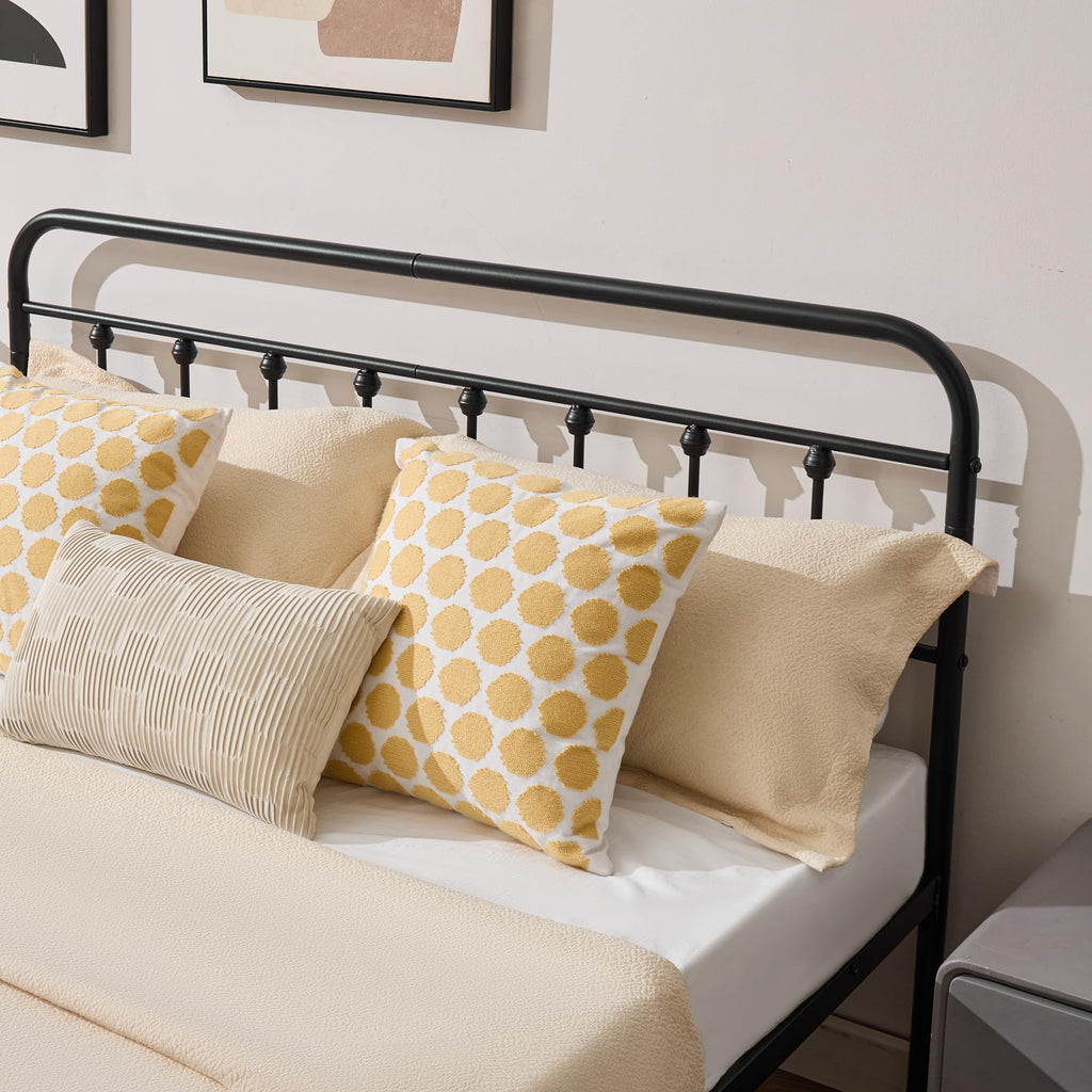 Full Metal Platform Bed Frame with Headboard and Footboard T698