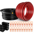 1/0 Gauge Battery Cable Kit 40ft Red/Black CCA Wire W4273