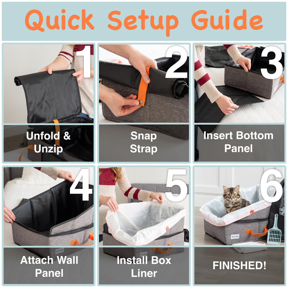 Travel Litter Box for Cats O543982