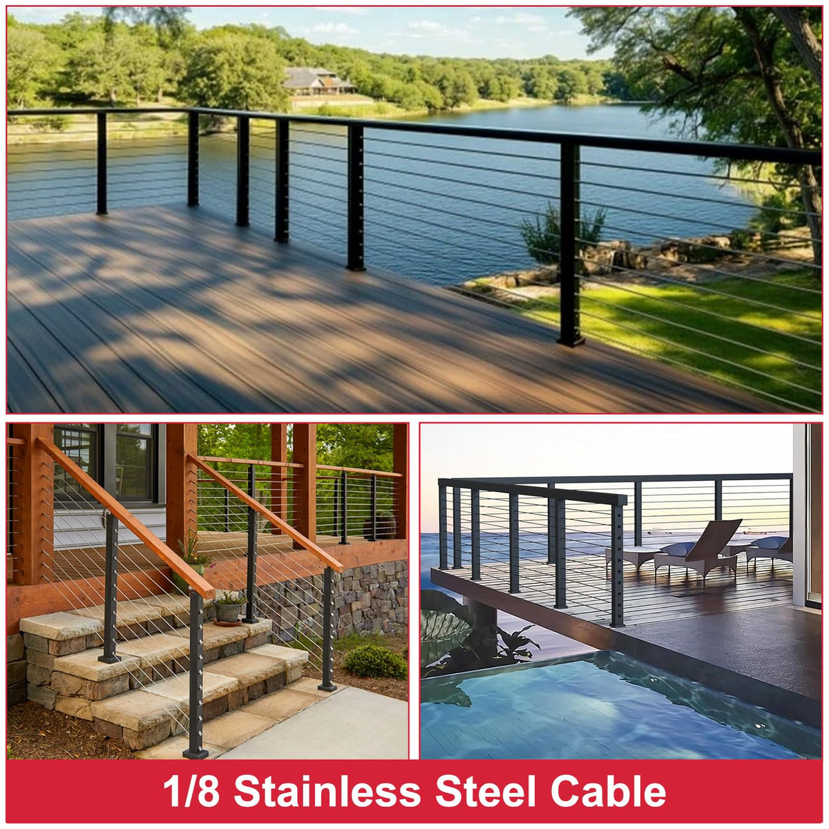1/8 T316 Stainless Steel Cable 7x7 Strands E900