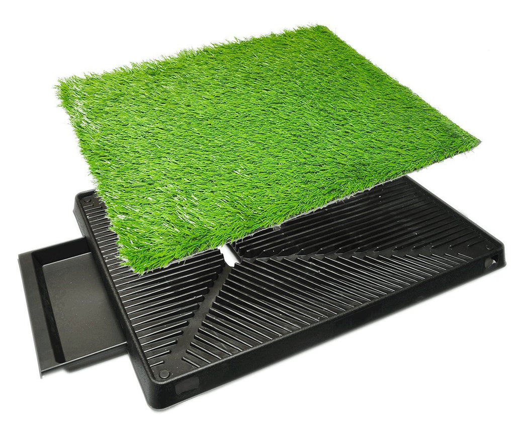Dog Grass Pad with Tray 20 x 25 with Drawer L243