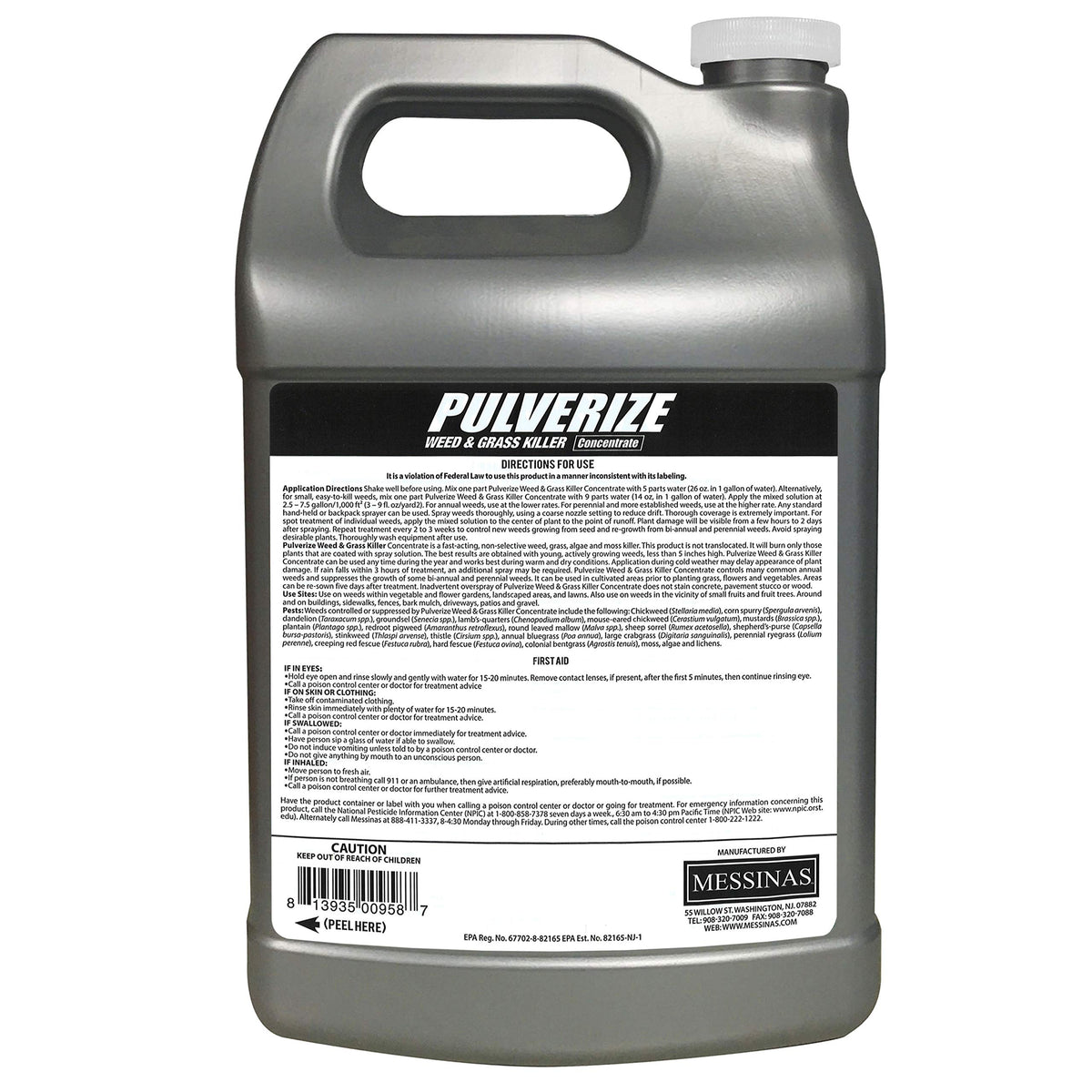 All Natural Fast Acting Non-Staining Weed and Grass Killer Concentrate 1 Gallon C37521