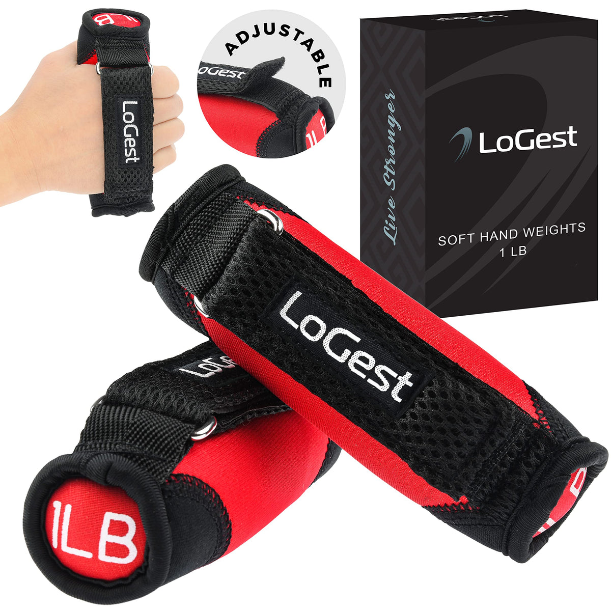 Soft Hand Weights with Straps R6618