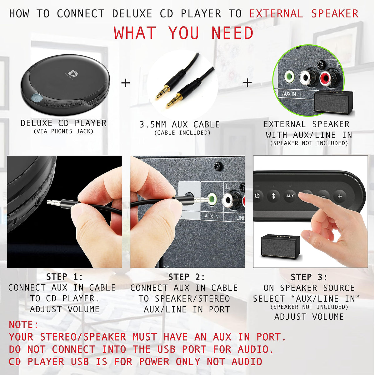 Portable CD Player with 60 Second Anti Skip Q609735