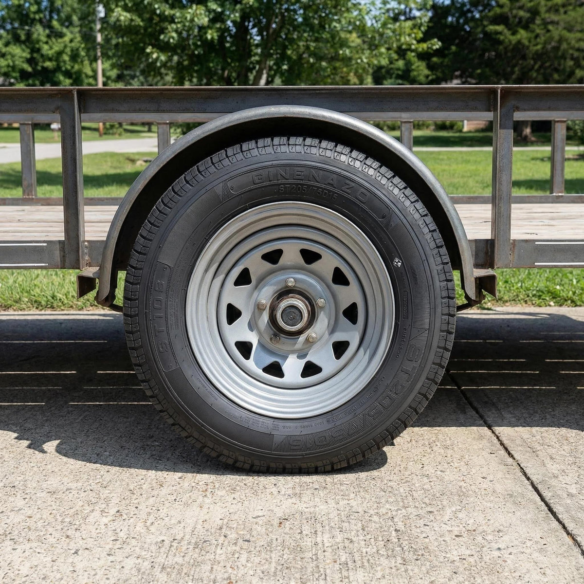 Set of 2 ST205/75D15 Trailer Tires Q3911